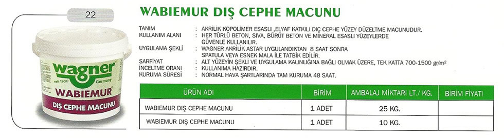 Macunlar ve Su İzolasyon Ürünleri